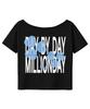 MILLION DAY Dbd One-Off Shoulder Short Sleeve T-Shirt