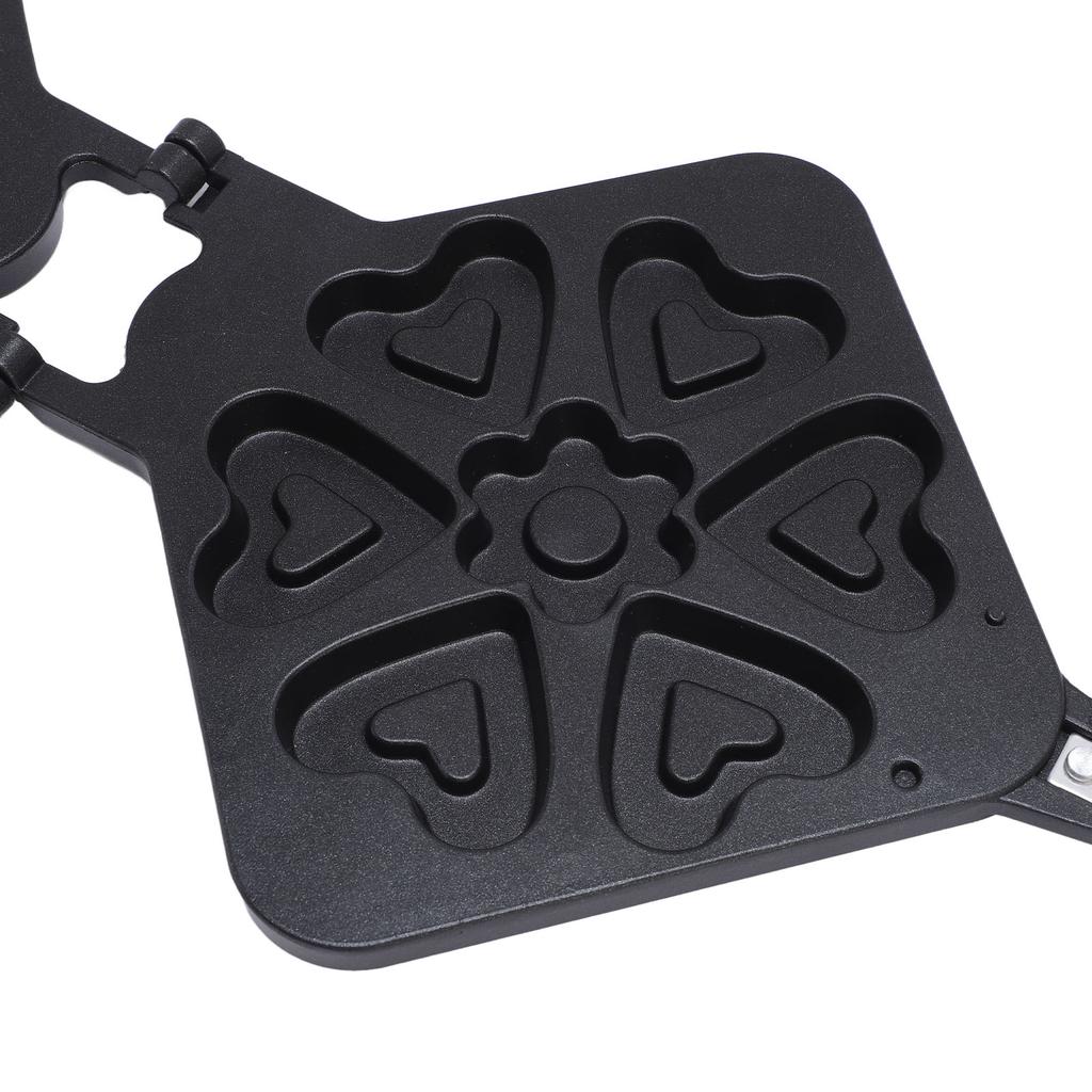 Heart Shape Waffle Maker Pan Non Stick Double Sided Baking Pan Breakfast Sandwich Maker Small Kitchen Appliances