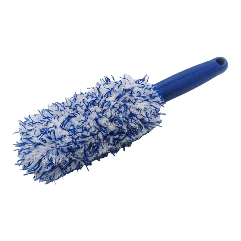 Efficient Soft Microfiber Wheel Rims Brush Effortlessly Cleans Car And Motorcycle Rims Without Scratches For Office Home