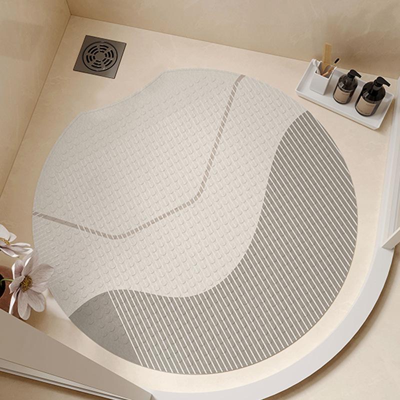 Round Suction Cup Floor Mat Bathroom Anti-slip Foot Mat Simple Bathroom Shower Room Waterproof and Fall-proof Special Mat