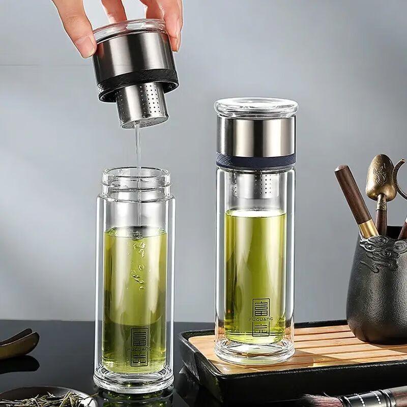 FUGUANG Mingpin Double Layer Glass Tea Cup