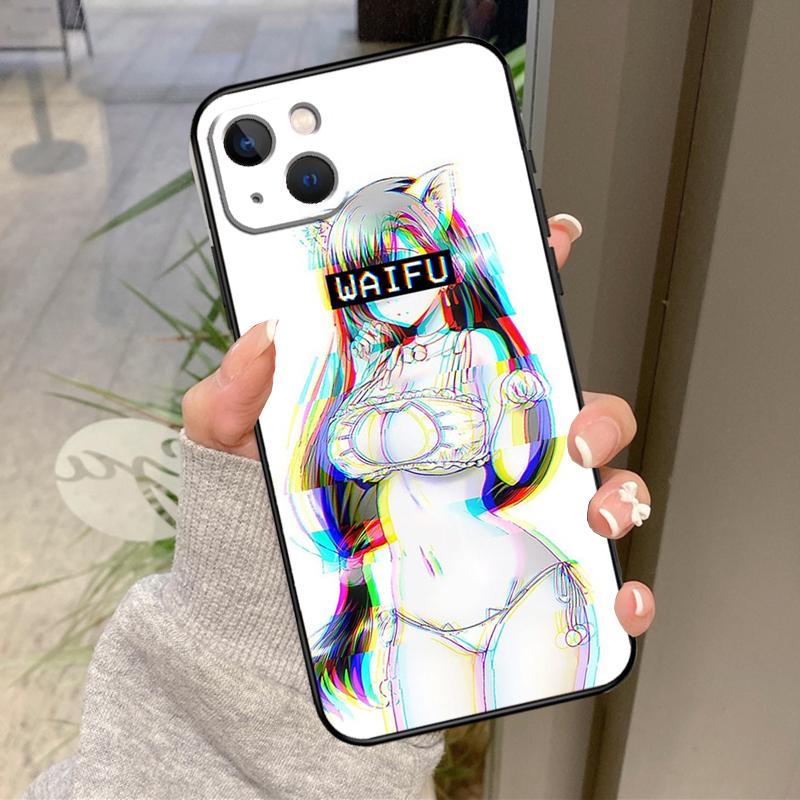 Sugoi Senpai Anime Waifu Sexy Girl Case For iPhone 17 Pro Max 16 14 13 12 11 15 Pro Max Plus 12 13 Mini 16e 17 Air Back Cover