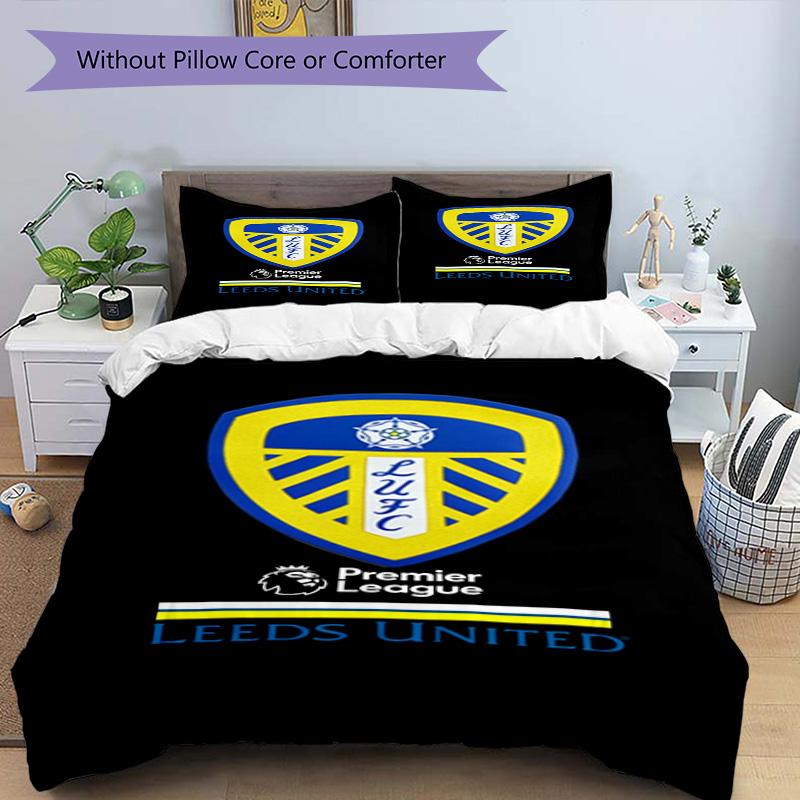 Fc Crest Design Printed Pattern Duvet Cover Set – includes 1 duvet cover and 2 matching pillowcases Bedroom decor Christmas gifts