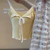 Chic Bow Camisole with Chest Pad - Casual, Stylish, and Feminine