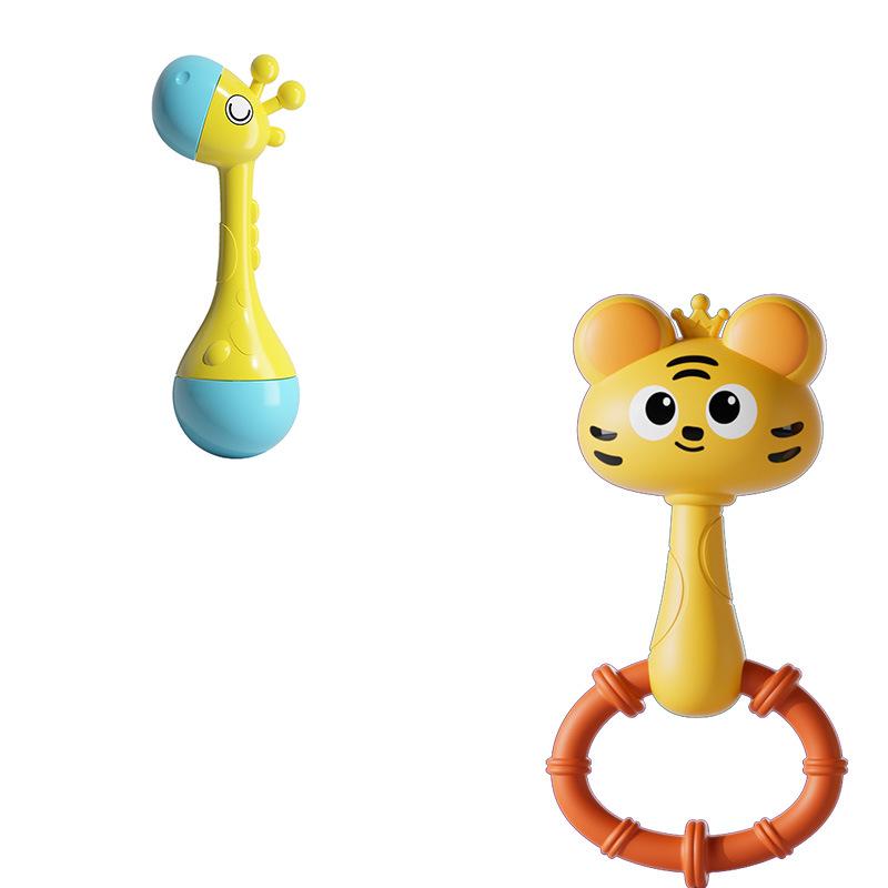 Newborn Baby Hand Rattle Soothing Maraca - Visual Tracking & Grip Training, Early Education Toy for Ages 0-1