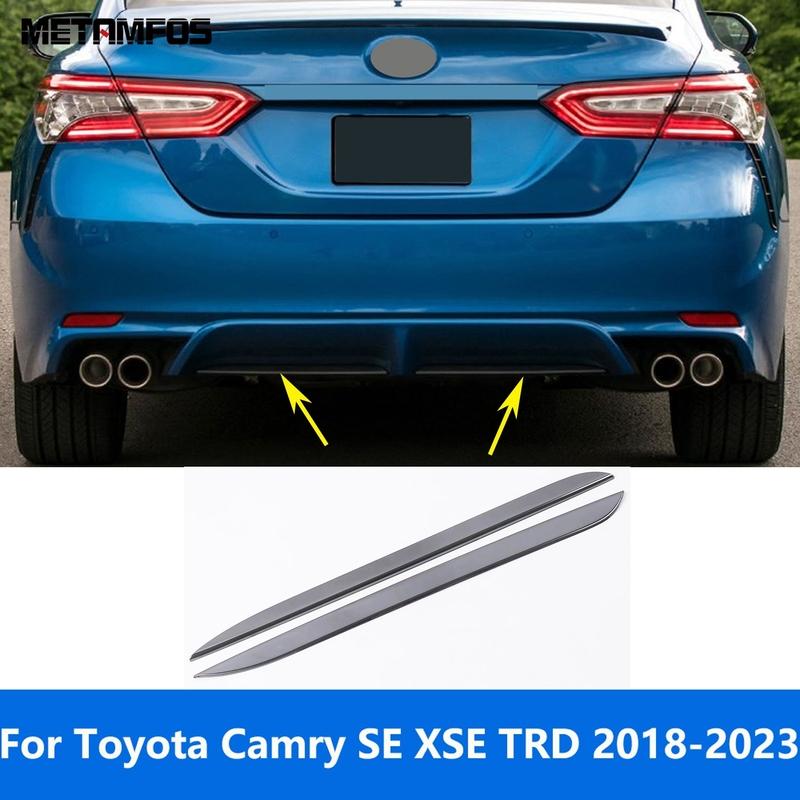 For Toyota Camry SE XSE TRD 2018- Rear Bumper Lip Trim Body Kit Spoiler Splitter Diffuser Protector Car Accessories