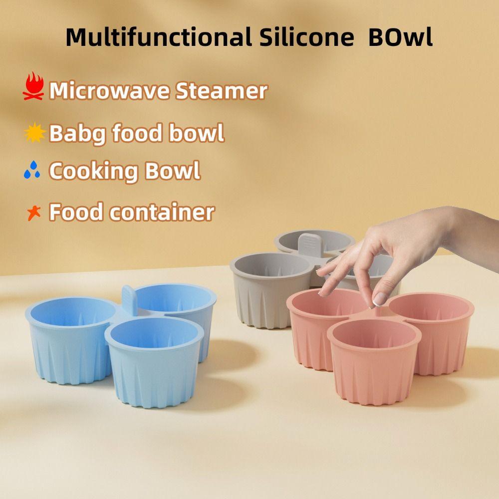 Silicone Steamed Egg Mold Reusable Design Silicone Muffin Pan Air Fryer Egg Mold  Baking Kitchen
