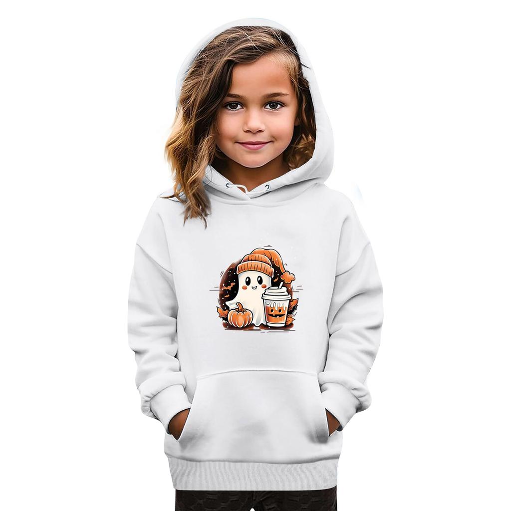 Sweatshirts For Teen Girls Hoodies Long Sleeve Drawstring Pullover Cute Oversized Hoodie Halloween Day