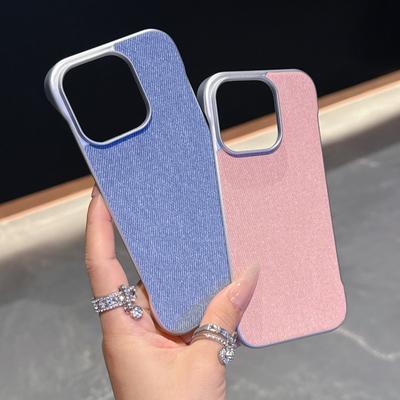 Hochwertige Flanelllederstruktur, geeignet für iPhone 16, 15, 14 Pro Max Magsafe magnetische rahmenlose matte stoßfeste Hülle
