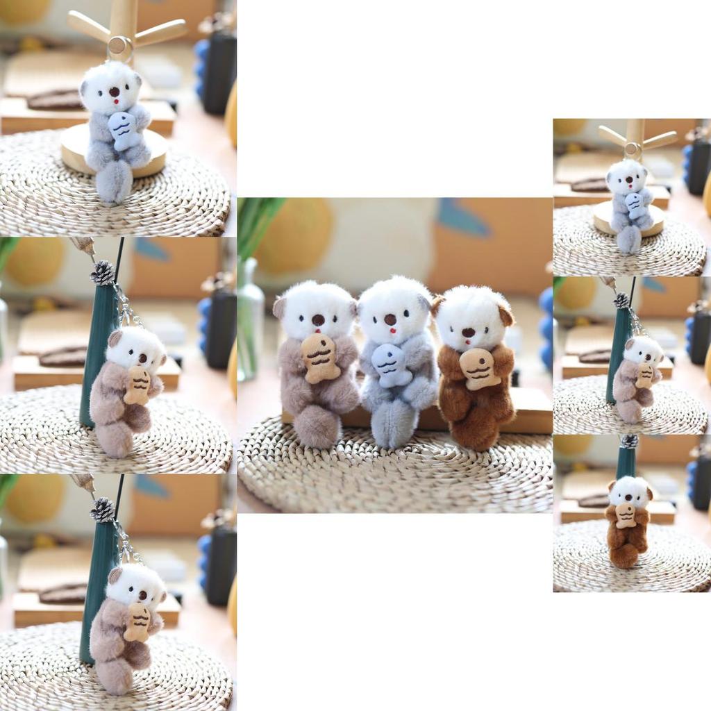 Adorable Otter Plush Keychain Soft And Huggable Short Plush Material