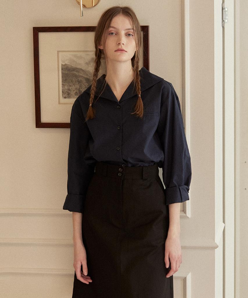 NONLOCAL Marine Collar Shirt - 2Color