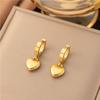 Gold Heart Earrings for Women Gold Huggie Earrings Hoop Earrings Chunky Heart Drop Earrings Birthday Jewelry for Women
