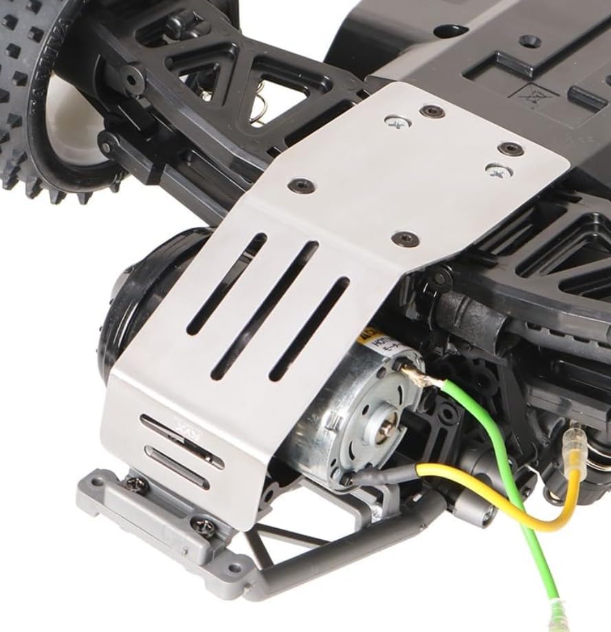 OSE Stainless Steel Front & Rear Chassis Skid Plates for Tamiya 110 Fighter NXGEN DT-04 RC Chassis Armor Protector Parts [Used]