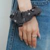 Sparkle Scrunchie_Gray