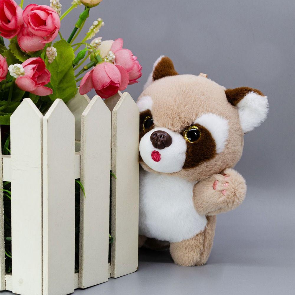 Plush Raccoon Plush Pendant Raccoon Stuffed Animal Keyring Raccoon Plush Keychain  Bag Pendant