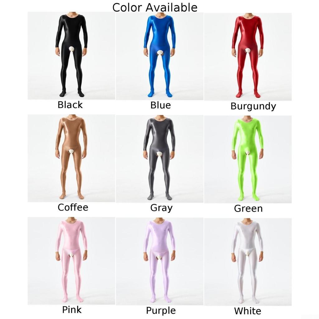Bodystocking Me Jumpsuit Breathable Crotchless Glossy