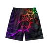 European And American Dark Natural Lightning Element Men'S Casual Shorts Beach Pants