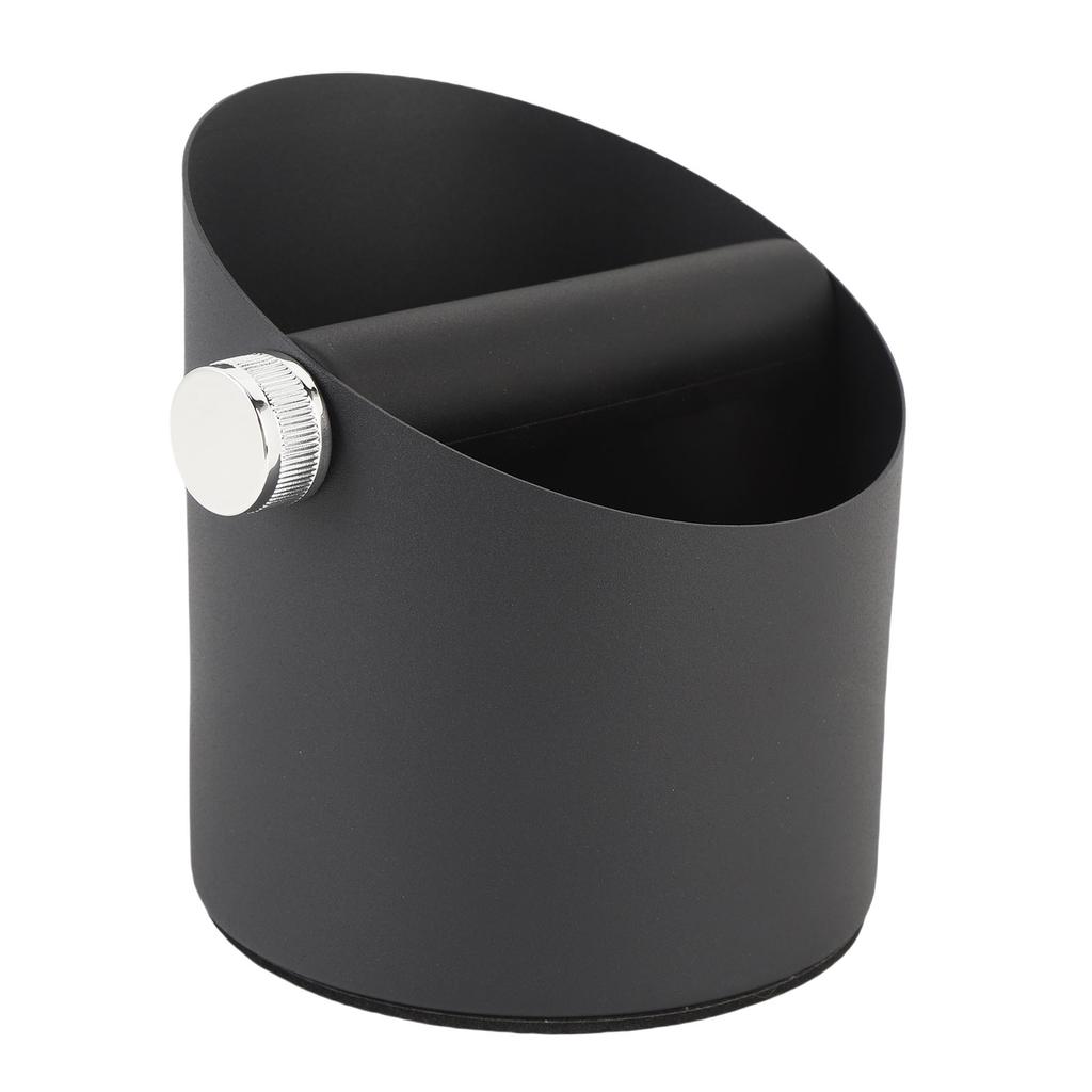 Small Coffee Knock Box Carbon Steel Coffee Grounds Container Waste Bin for Household