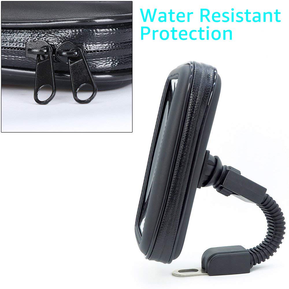 Motorcycle Telephone Holder Support Moto Bicycle Rear View Mirror Stand Mount Waterproof Scooter Motorbike Phone Bag for Samsung 5
