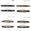 Durable Leather Genuine Belt For Women With Smooth Buckle And Elements Letter