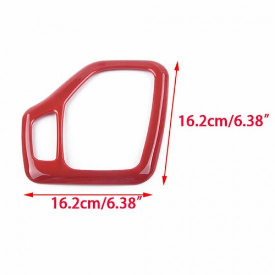 Car Red Interior Accessories Gear Frame Cover Fit For Jeep Cherokee 2014 - 2018