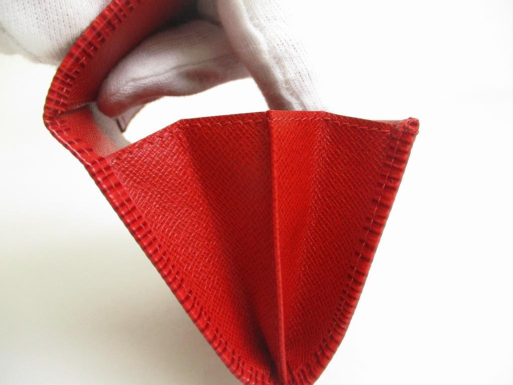 Authentic LOUIS VUITTON Epi Red Leather Coin Purse #a665  Refurbished