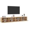 TV Wall Cabinets 2 pcs Sonoma Oak 100 x 30 x 30 cm Particleboard