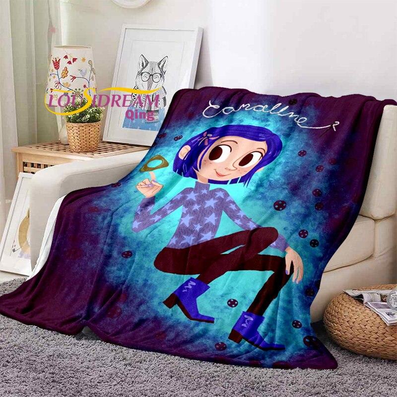 Cartoon Coraline Weiche Decke Flanell Decke Bett Decke Weiche Cartoon Gedruckt Bettdecke Bettdecke Sofa Geschenk