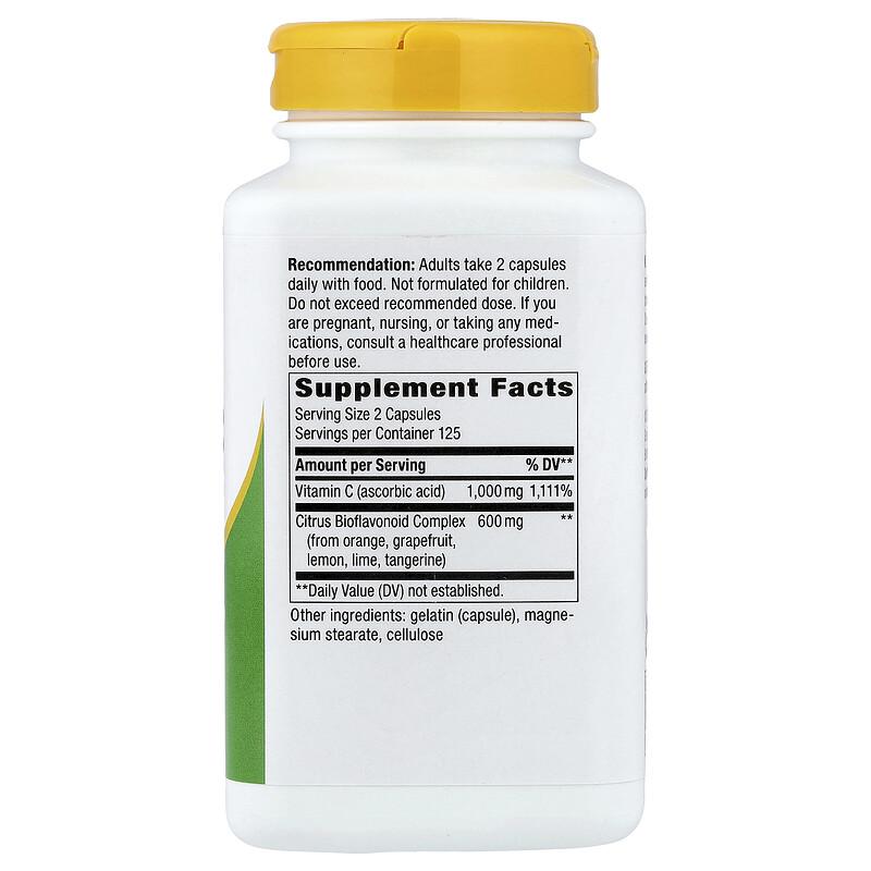 Vitamin C With Bioflavonoids, 250 Capsules