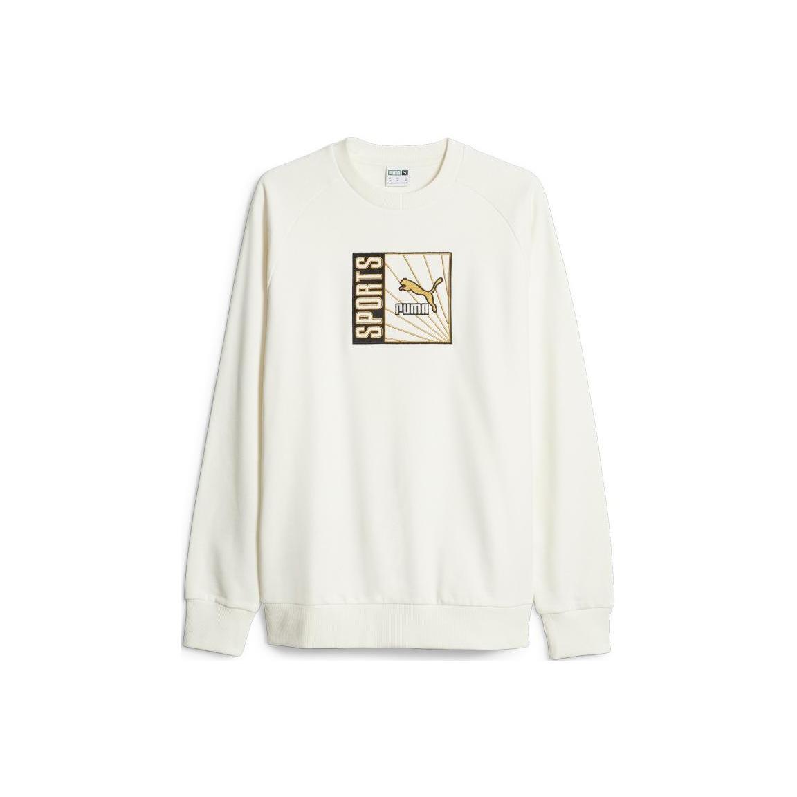 

Puma Классический свитшот с круглым вырезом Classics Forward History с принтом букв Мужской свитшот Белый 621353-65