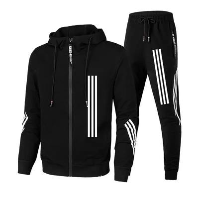 Tuta sportiva da donna con cerniera Tuta sportiva Felpe con cerniera Tute sportive Giacca con cappuccio e pantaloni sportivi Set da 2 pezzi