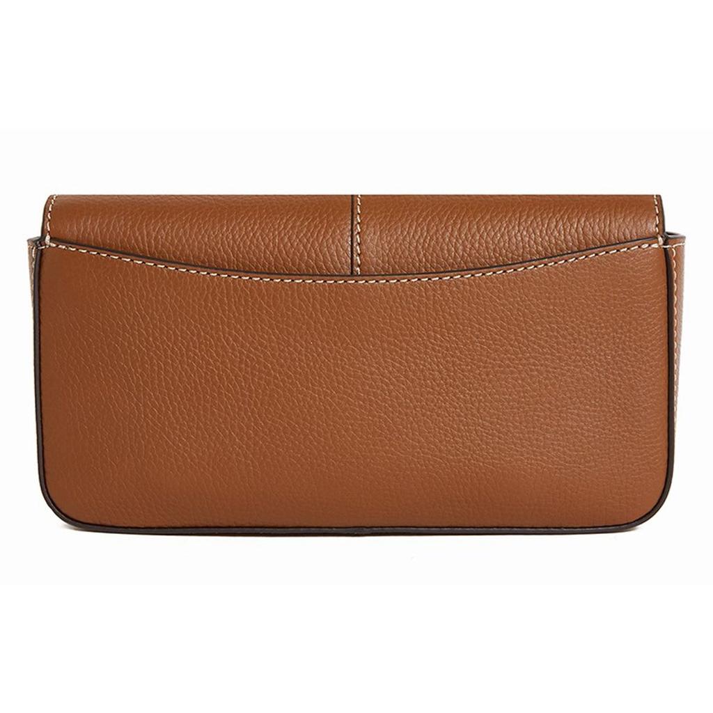 Michael Kors Classic Leather Solid Color Clutch Bag Women Shoulder Bag Brown 30T1GZYC3L-LUGGAGE