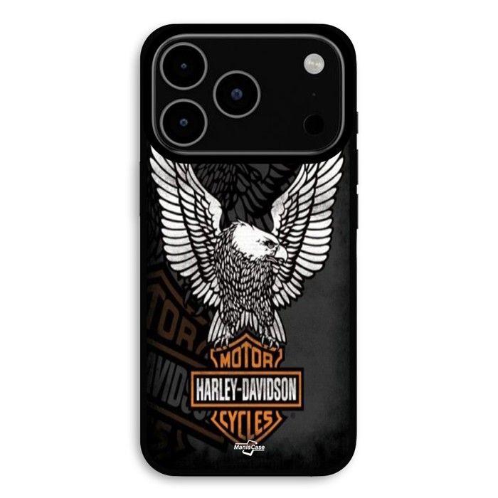 Coque Pour iPhone 17 Pro Harley Davidson mini poster logo Aigle Maniacase