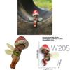 Farmhouse Fairy Resin Decor With Mushroom Figurine For Garden And Outdoor Display