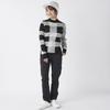 Marie Claire Black Mock Neck Checkered Golf Sweater Women's (735751)