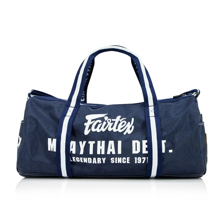 

Fairtex BAG9 Retro Style Barrel Bag (Navy Blue) [Item]
