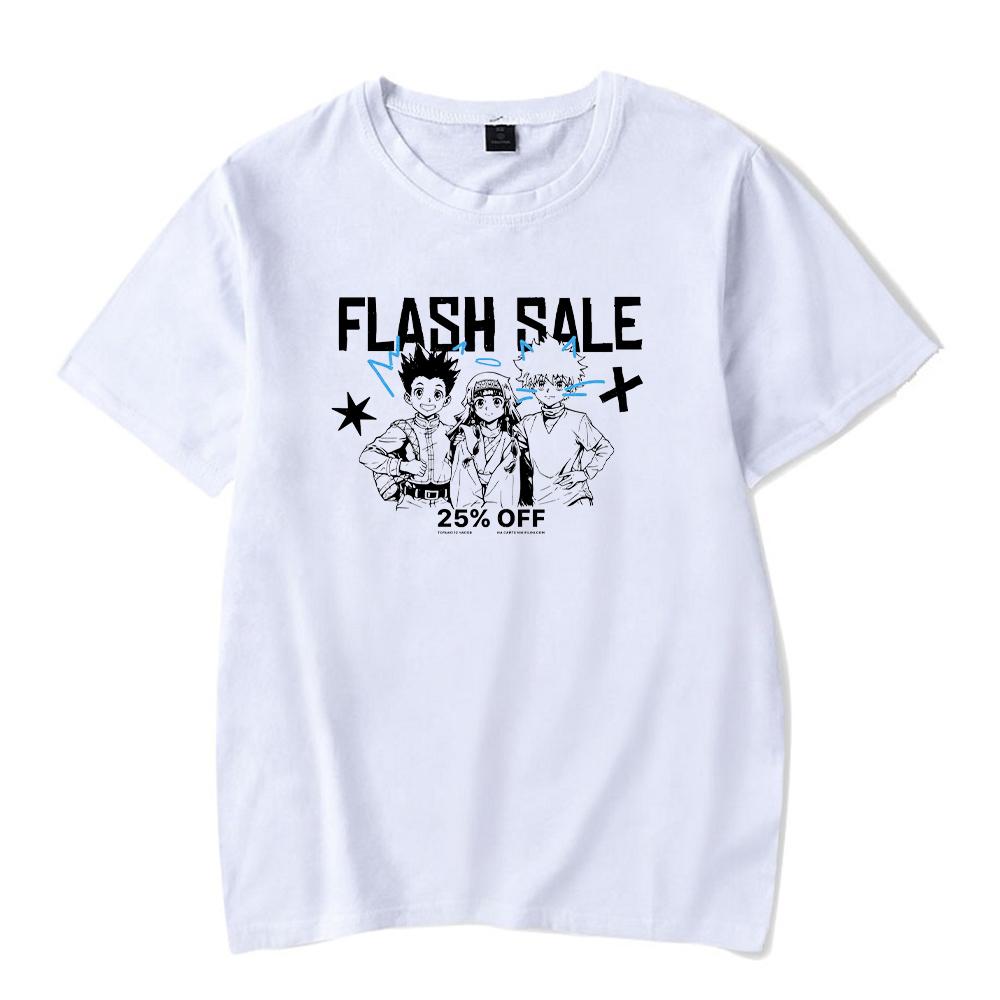 Punkové Anime Hunter x Hunter Prané Pánské Bavlněné Oblečení Grafické Manga Harajuku Trička Unisex Letní Top Pánské Streetwear