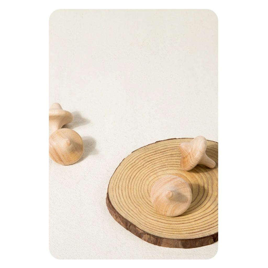 Holz-Kreisel für Kinder – Manuelle Holz-Kreisel, Spielzeug für die frühe Kindheit, Lernspielzeug, Deko zum Selbermachen, Geschenkidee für Kinder