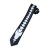 Halloween Decoration Tie Punk Styles Necktie Unique Pattern Stylish Tie for Festive Occasion