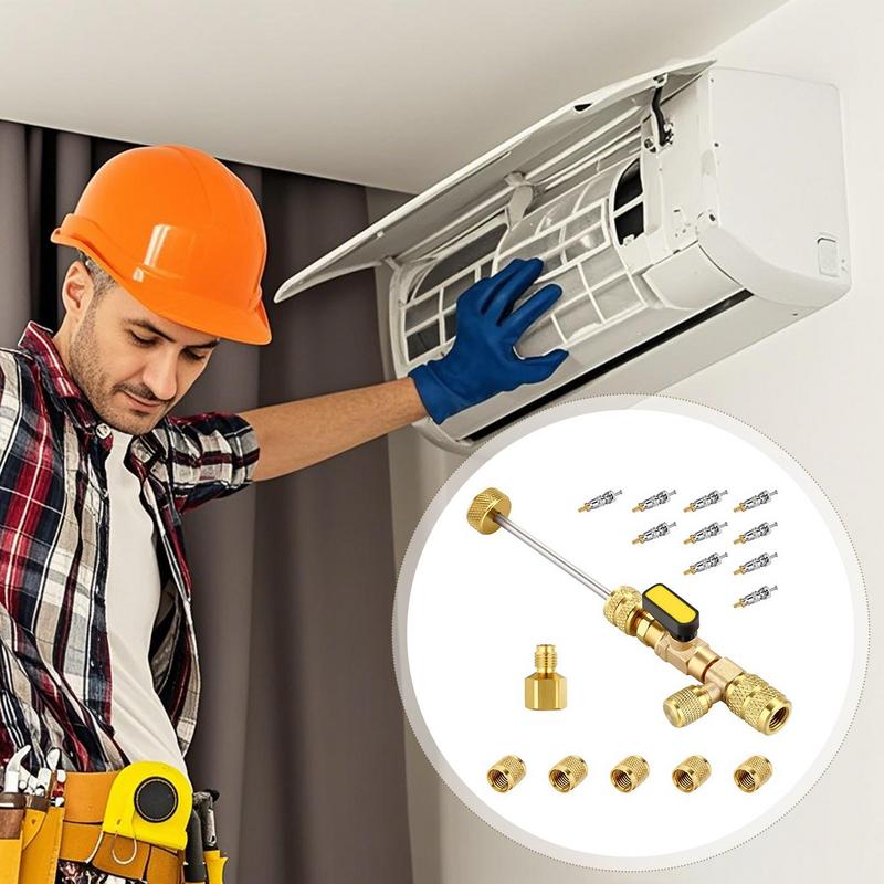 Valve Core Remover Core Extractor And Installer HVAC Valve Remover Installer Tool For Refrigeration Service Air Conditioning