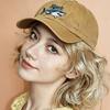 European and American Hats Shark Embroidery Shark Trend Versatile Hats Baseball Hats Sun Hats Sun Hats Women