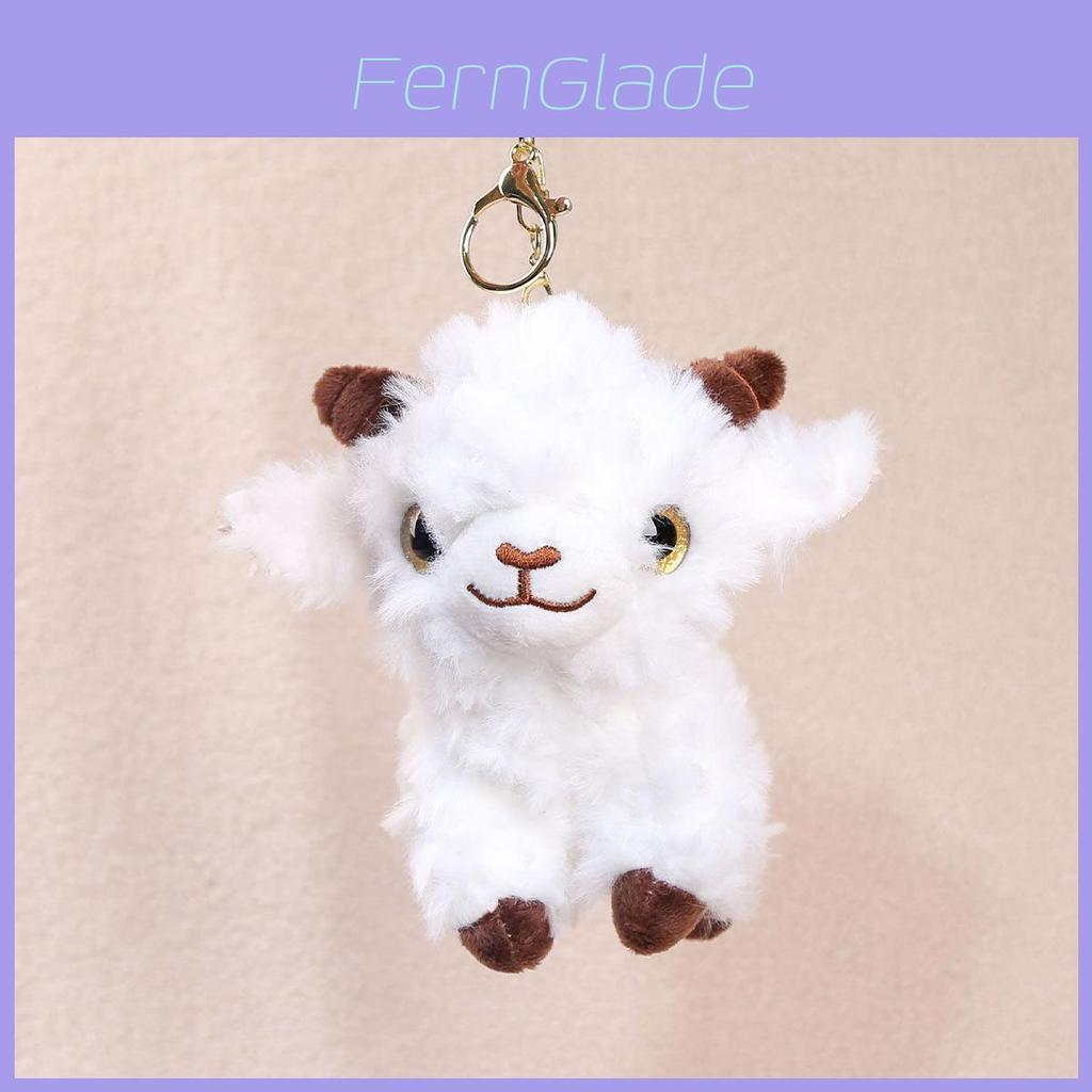 Portachiavi Peluche Alpaca Carino Con Pelo Corto Morbido Per Borse E Accessori Da Bambina