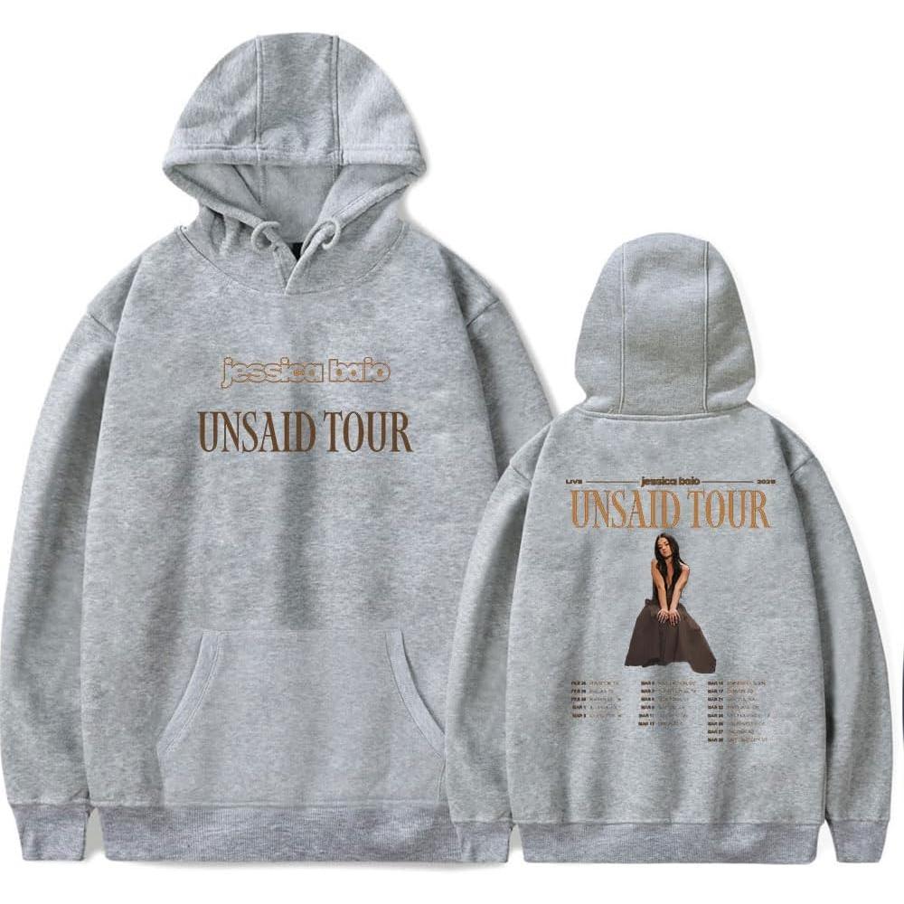 Jessica Baio The Unsaid Tour 2025 Merch Hoodie Women Men Long Sleeve Sweatshirt Fashion Pullover Clothes