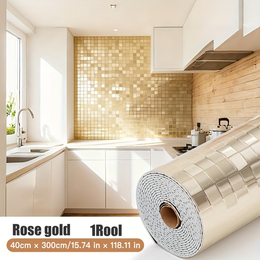 3D Mosaic Self-adhesive Wallpaper, Mirror Reflective Texture. Suitable for Bathroom Walls, Bathroom Waterproof Splashbacks