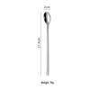 ZISIZ 304 Stainless Steel Lyre Handle Bar Spoon & Fruit Fork