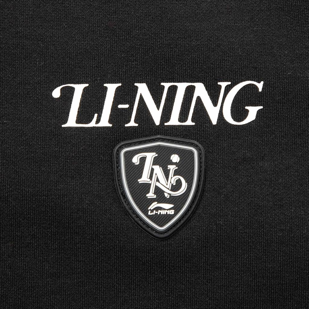 Li Ning Sports Lifestyle Series Fleece Warm Round Neck Embroidered Fashion Versatile Casual Letter Sweatshirt Men sweatshirt AWDVA45-4