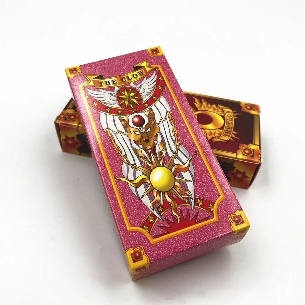 Anime Cosplay Card Captor Sakura KINOMOTO Clow Cards Tarot Prop Paper Poker Card Funny For Family Friend Party Xmas Accessories