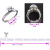 Coopache Invisible Ring Size Adjuster for Loose Rings – Ring Guard, Ring Sizer, 4 Sizes Fit Almost Any Ring. [12pcs]