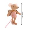 Kawaii Fabric Mouse Doll Thumb Doll Toy Cute Angel Wings Mouse Dolls Toys Soft Plush Toy Home Decoration For Kid Gifts