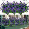 3 Bunch Multicolors Artificial Flowers Plastic 34cm Spring Grass Tea Flowers Realistic Simulation Floral Bouquets